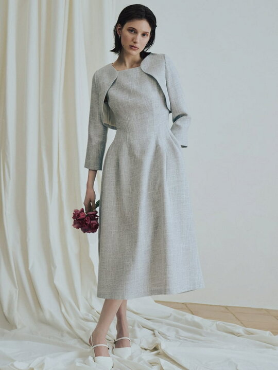 楽天市場】【SALE／50%OFF】ボレロ付きフィットアンドフレアワンピース  