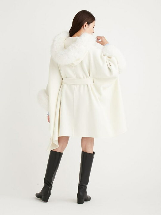 楽天市場】【SALE／30%OFF】ファーポンチョコート CELFORD セル 