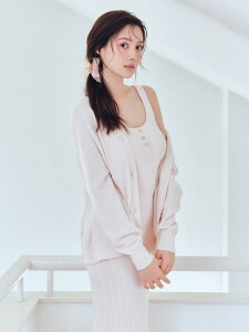 �yICESUMMER�z�y�ڐG�⊴�z�J�[�f�B�K�� SNIDEL HOME �X�i�C�f���z�[�� �g�b�v�X �J�[�f�B�K�� �z���C�g �s���N�y���������z[Rakuten Fashion]