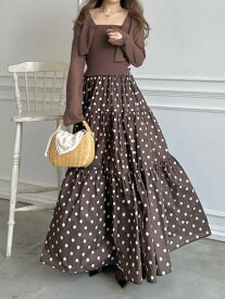 【SALE／50%OFF】ボリュームスカートドッキングニットワンピース SNIDEL スナイデル ワンピース・ドレス ワンピース ブラック【RBA_E】【送料無料】[Rakuten Fashion]
