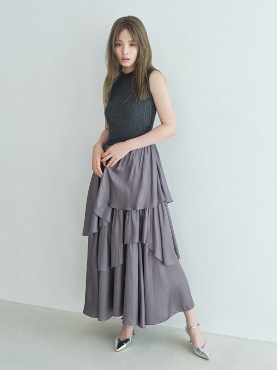 楽天市場】【SALE／50%OFF】アシメティアードスカートコンビニット 