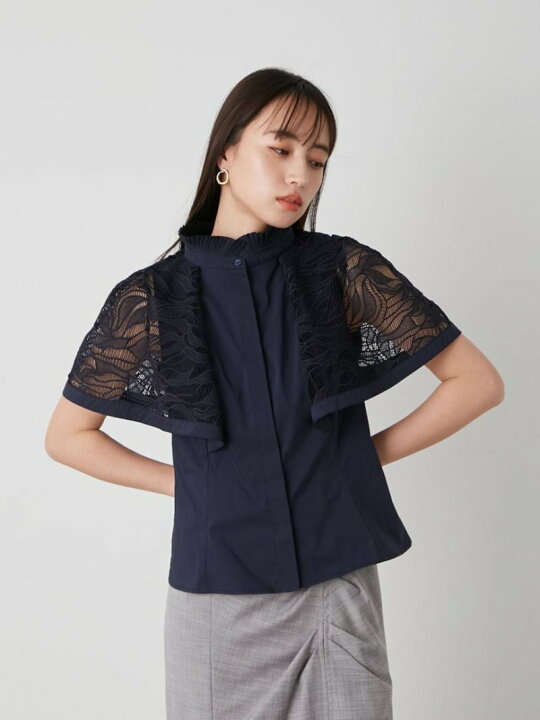 楽天市場】【SALE／50%OFF】レースケープブラウス SNIDEL スナイデル 