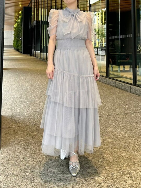 楽天市場】ハーフスリーブチュールドレス FURFUR ファーファー  