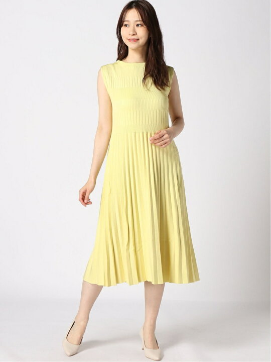 楽天市場】【SALE／45%OFF】Aラインプリーツニットワンピース CELFORD 