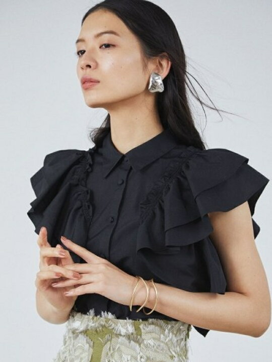 楽天市場】【SALE／50%OFF】ラッフルフリル襟付きブラウス FRAY I.D 