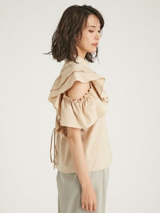 楽天市場】【SALE／50%OFF】ラッフルフリル襟付きブラウス FRAY I.D 