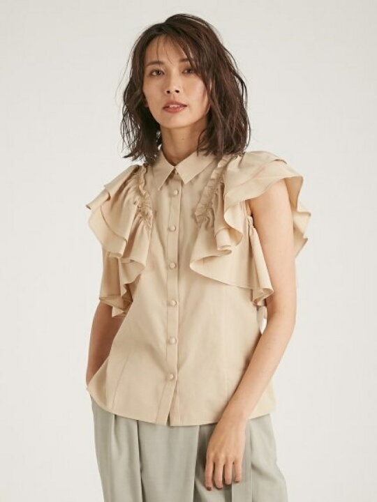 楽天市場】【SALE／50%OFF】ラッフルフリル襟付きブラウス FRAY I.D 
