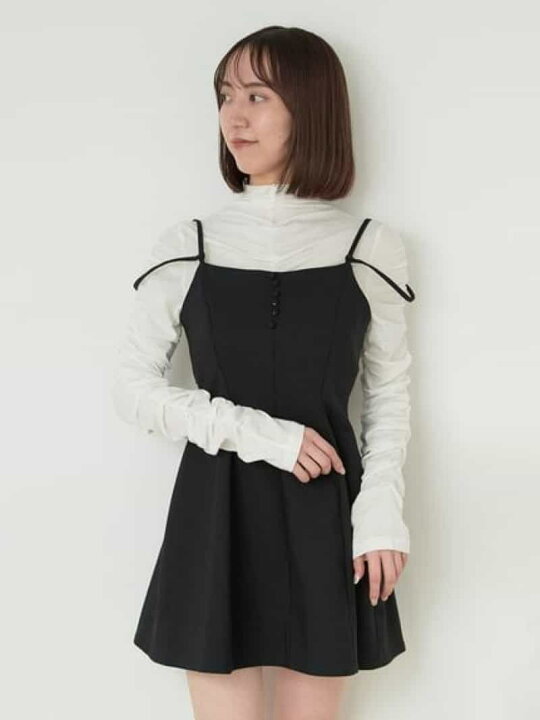楽天市場】【SALE／46%OFF】キャミミニワンピース&カットソーSET  