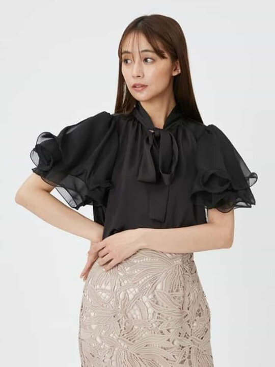 楽天市場】【SALE／40%OFF】ウィングスリーブボウタイブラウス FRAY 