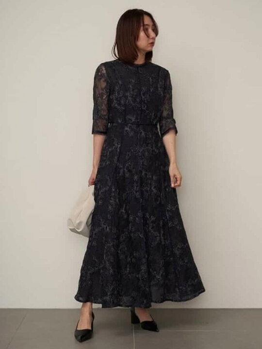 楽天市場】【SALE／50%OFF】チュールレースラメ刺繍ドレス FRAY I.D 