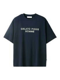 【HOMME】ワンポイントロゴTシャツ gelato pique ジェラートピケ トップス カットソー・Tシャツ ブルー ネイビー【送料無料】[Rakuten Fashion]