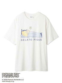 【PEANUTS】【HOMME】【接触冷感】ワンポイントTシャツ gelato pique ジェラートピケ トップス カットソー・Tシャツ グレー【送料無料】[Rakuten Fashion]