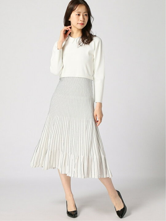 楽天市場】【SALE／45%OFF】衿付きニットワンピース CELFORD 