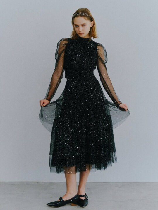 楽天市場】【WEB・一部店舗限定カラー】セパレートラメチュールドレス  