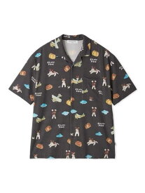 【ヒラノトシユキ】【HOMME】【接触冷感】PLANEDOG柄プリントシャツ gelato pique ジェラートピケ トップス カットソー・Tシャツ【送料無料】[Rakuten Fashion]