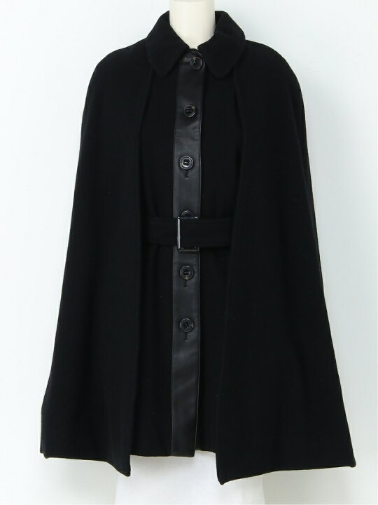 楽天市場】【SALE／40%OFF】レザー切り替えケープコート LILY BROWN 