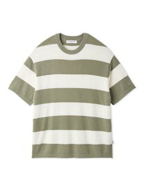 【HOMME】【接触冷感】【UVカット】スムーズィーliteクール2ボーダープルオーバー gelato pique ジェラートピケ トップス スウェット・トレーナー グリーン ネイビー【送料無料】[Rakuten Fashion]