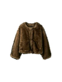 【SALE／70%OFF】ミックスファーコート styling/ スタイリング ジャケット・アウター その他のジャケット・アウター【RBA_E】【送料無料】[Rakuten Fashion]