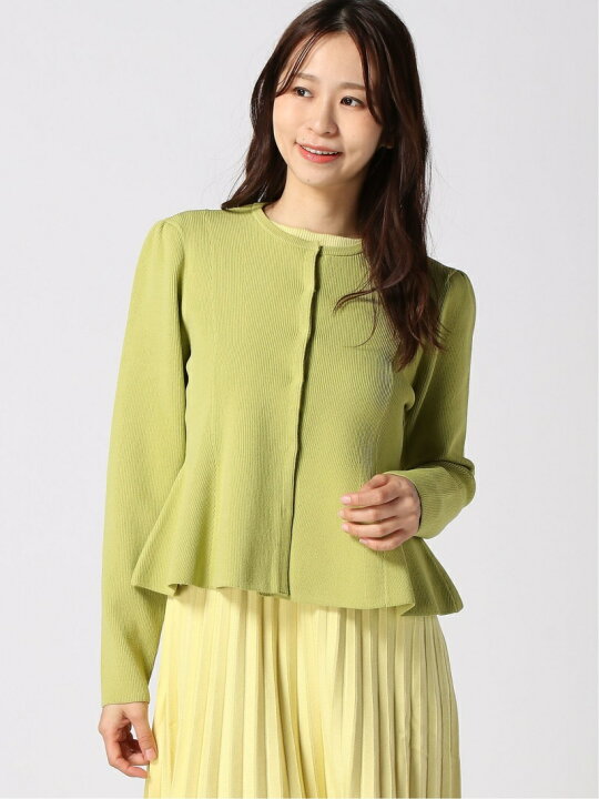 VERY掲載商 セルフォード ペプラム カーディガン（クロップドペプラム  