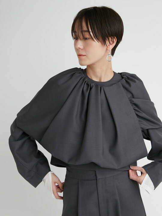 楽天市場】【emmi atelier】金子綾 コラボケープ付きブラウス emmi 
