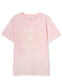カレッジTシャツ Mila Owen ミラオーウェン トップス カットソー・Tシャツ ピンク ホワイト グレー【送料無料】[Rakuten Fashion]