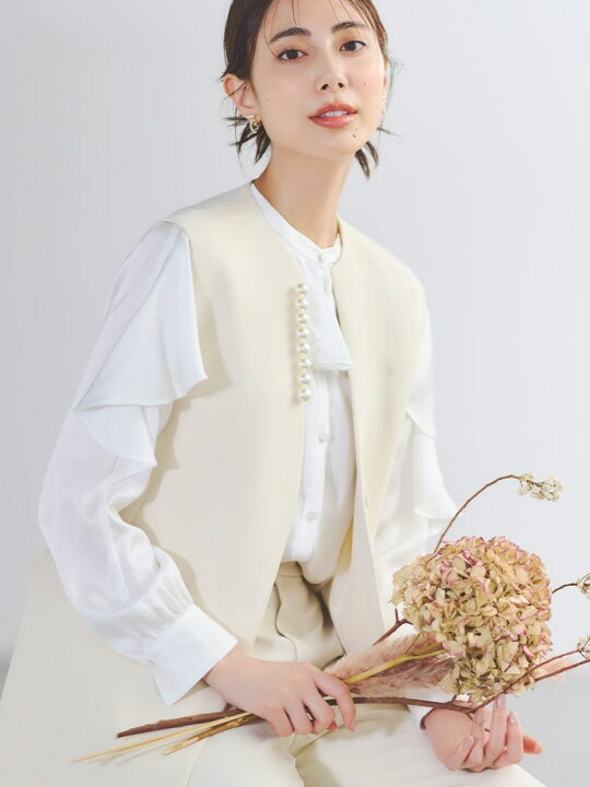 楽天市場】【SALE／30%OFF】パールネックロングベスト CELFORD セル 