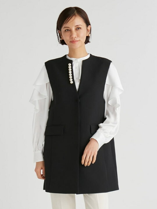 楽天市場】【SALE／30%OFF】パールネックロングベスト CELFORD セル 