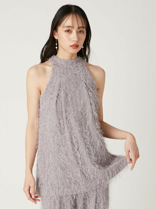 楽天市場】【SALE／50%OFF】フリンジジャガードホルタートップス FRAY  
