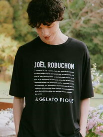 【接触冷感】【JOEL ROBUCHON】【HOMME】レーヨンロゴTシャツ gelato pique ジェラートピケ トップス カットソー・Tシャツ ブラック【送料無料】[Rakuten Fashion]