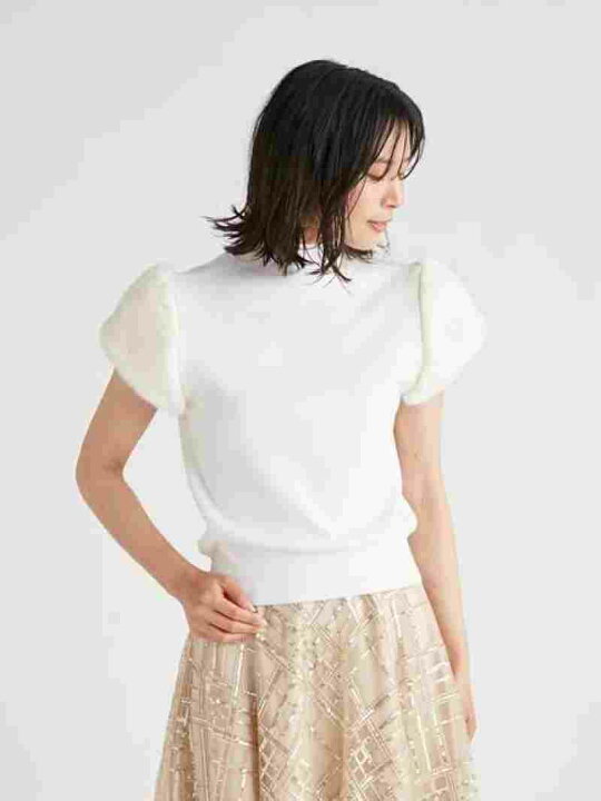 楽天市場】【SALE／40%OFF】ショートファースリーブニットプルオーバー 