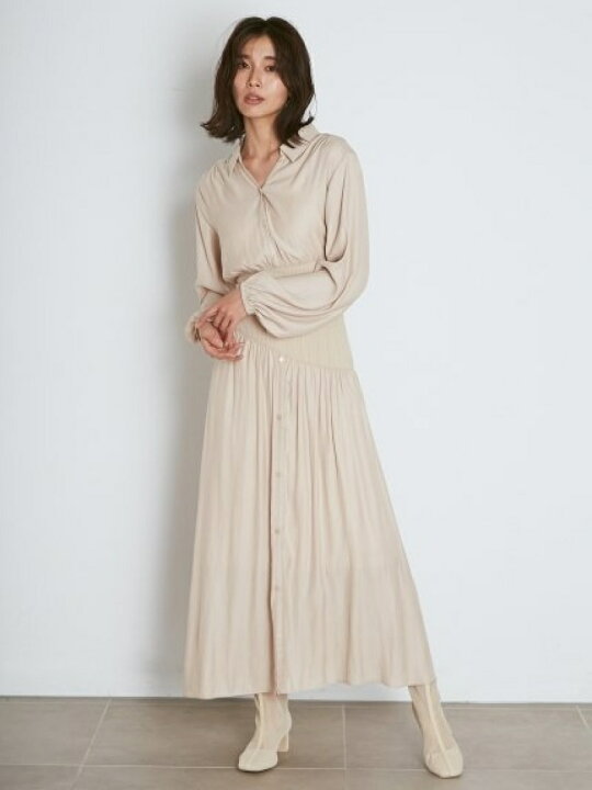楽天市場】【SALE／50%OFF】ウエストリブシャツワンピース SNIDEL  