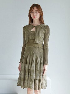 �ySALE�^50%OFF�z���[�X�N���V�F�J�[�f�Z�b�g�����s�[�X SNIDEL �X�i�C�f�� �����s�[�X�E�h���X �����s�[�X �O���[ �u���b�N�yRBA_E�z�y���������z[Rakuten Fashion]
