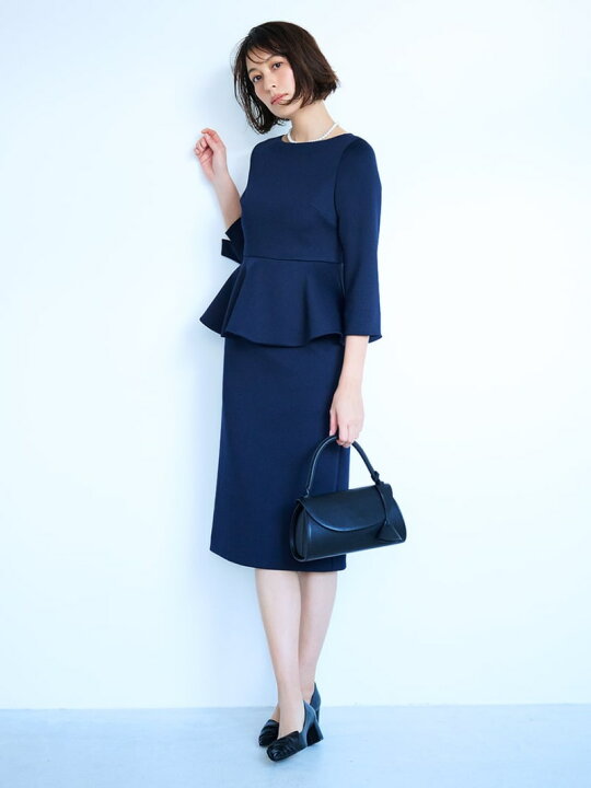 楽天市場】【SALE／50%OFF】ポンチペプラムタイトワンピース CELFORD  