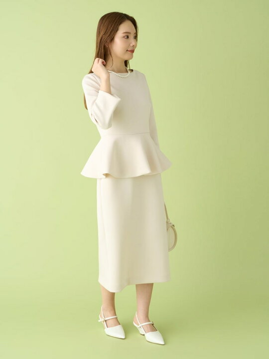 楽天市場】【SALE／50%OFF】ポンチペプラムタイトワンピース CELFORD 