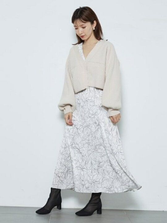 楽天市場】【SALE／50%OFF】ラインフラワーウエストギャザーワンピース  