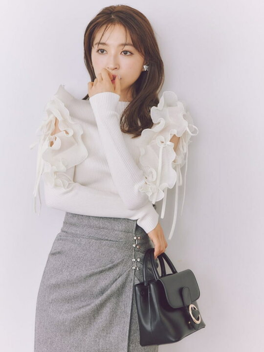 楽天市場】【SALE／50%OFF】プリーツフリルドッキングニットプル 