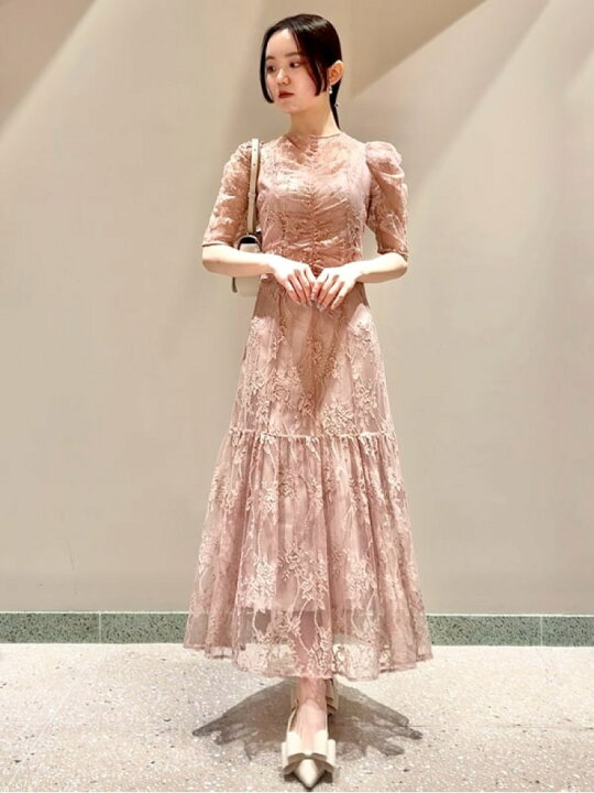 楽天市場】【SALE／50%OFF】パフレースドレス SNIDEL スナイデル 