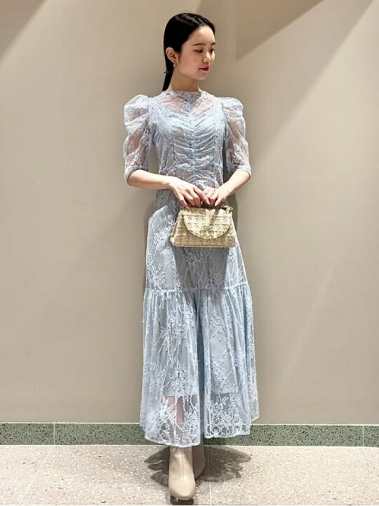 楽天市場】【SALE／50%OFF】パフレースドレス SNIDEL スナイデル 