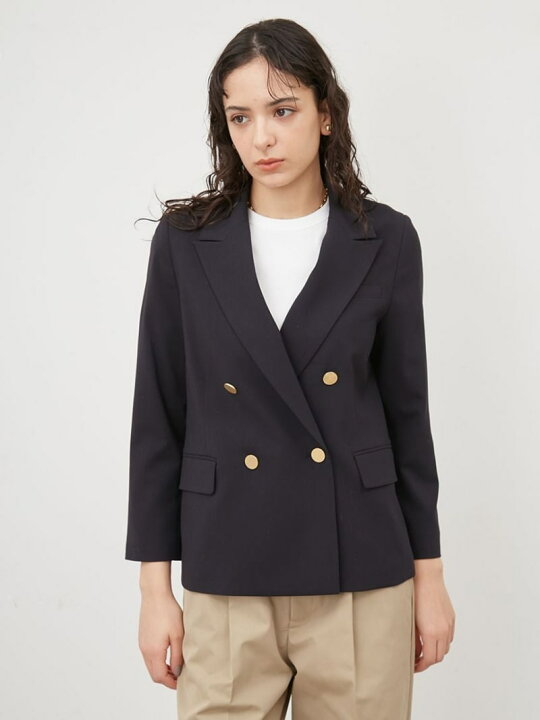 楽天市場】【SALE／50%OFF】金釦ダブルブレストコンパクトジャケット 