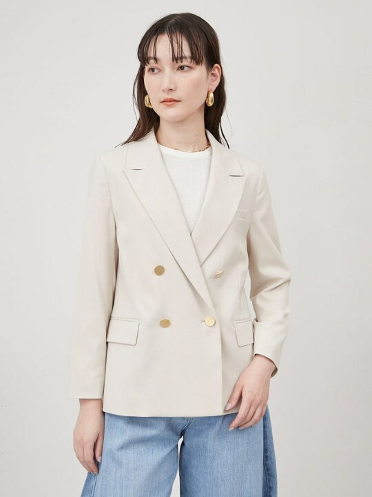 楽天市場】【SALE／50%OFF】金釦ダブルブレストコンパクトジャケット  