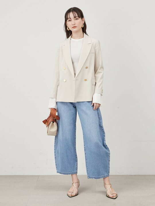 楽天市場】【SALE／50%OFF】金釦ダブルブレストコンパクトジャケット  