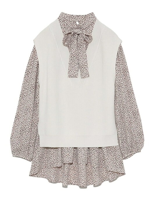 楽天市場】【SALE／50%OFF】ボウタイニットベスト LILY BROWN リリー 