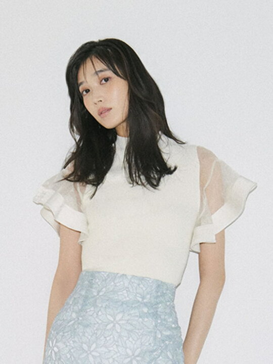楽天市場】【SALE／50%OFF】ラッフルブレードフリルニット FRAY I.D  
