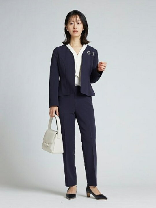 楽天市場】【SALE／50%OFF】ノーカラーペプラムジャケット CELFORD 