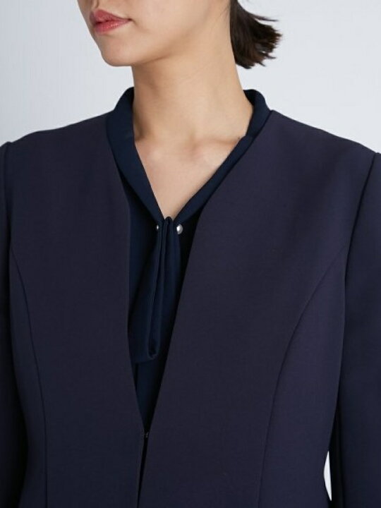 楽天市場】【SALE／50%OFF】ノーカラーペプラムジャケット CELFORD 