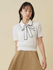 LACOSTE/ボウタイポロニットプルオーバー SNIDEL スナイデル トップス ニット ネイビー イエロー ホワイト【送料無料】[Rakuten Fashion]