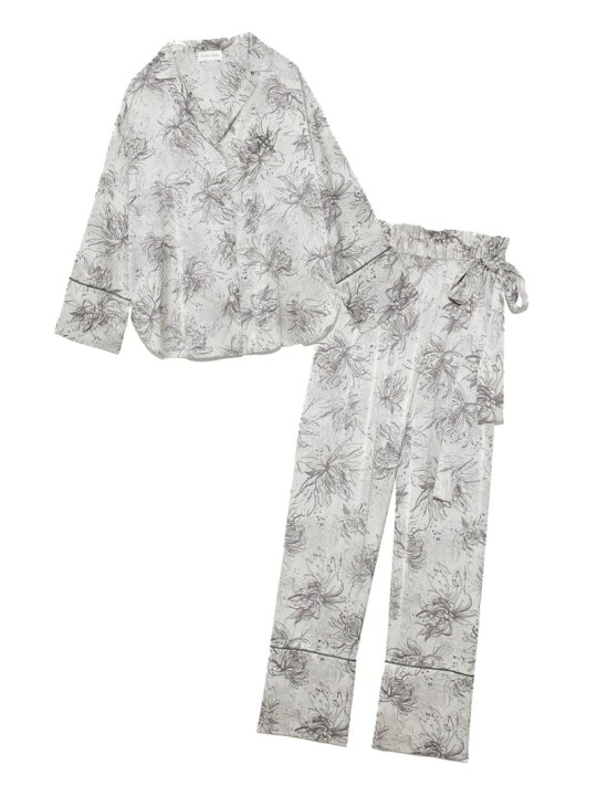 楽天市場】【SALE／30%OFF】Lumiereサテンプリントシャツ&ロング 