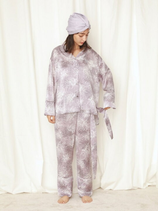 楽天市場】【SALE／30%OFF】Lumiereサテンプリントシャツ&ロング 