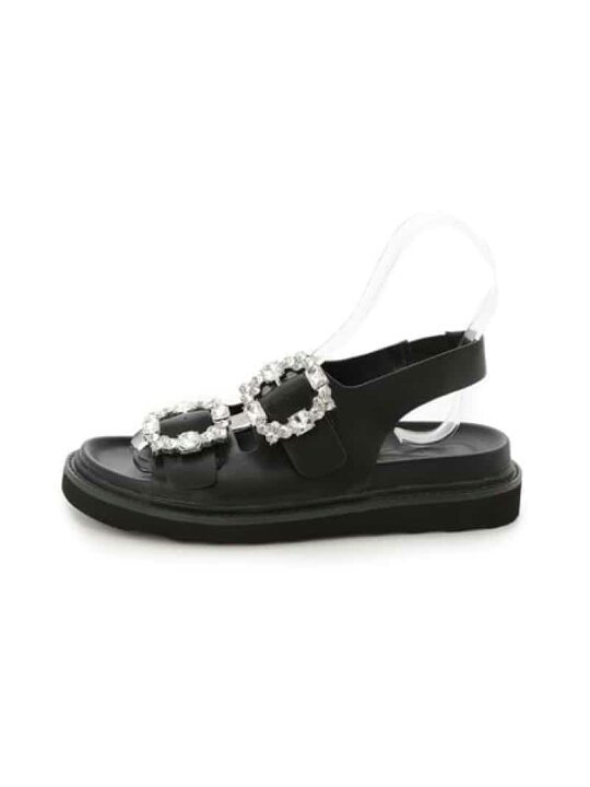楽天市場】【SALE／40%OFF】ビジューバックルベルトサンダル Mila Owen 