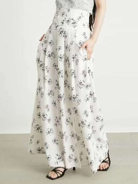 楽天市場】【SALE／50%OFF】フラワープリントハイウエストパンツ LILY  